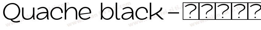 Quache black字体转换